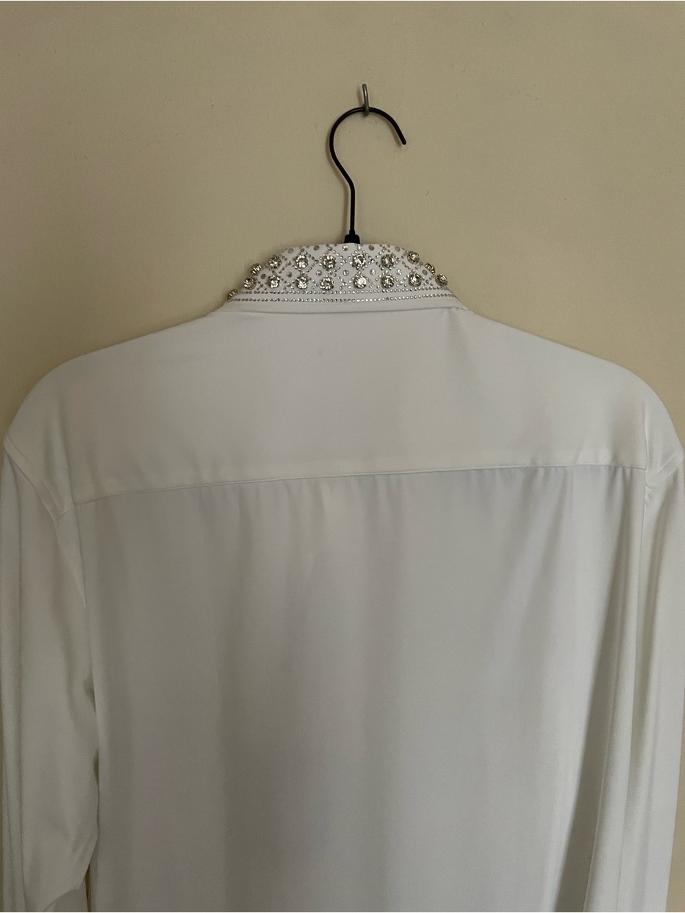 Men’s White Embellished Dress Shirt - Picture 11 of 12